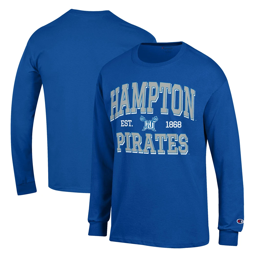 Men's Champion Royal Hampton Pirates Jersey Long Sleeve T-Shirt