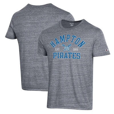 Men's Champion Gray Hampton Pirates Ultimate Tri-Blend T-Shirt