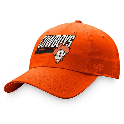 Men's Top of the World Orange Oklahoma State Cowboys Slice Adjustable Hat