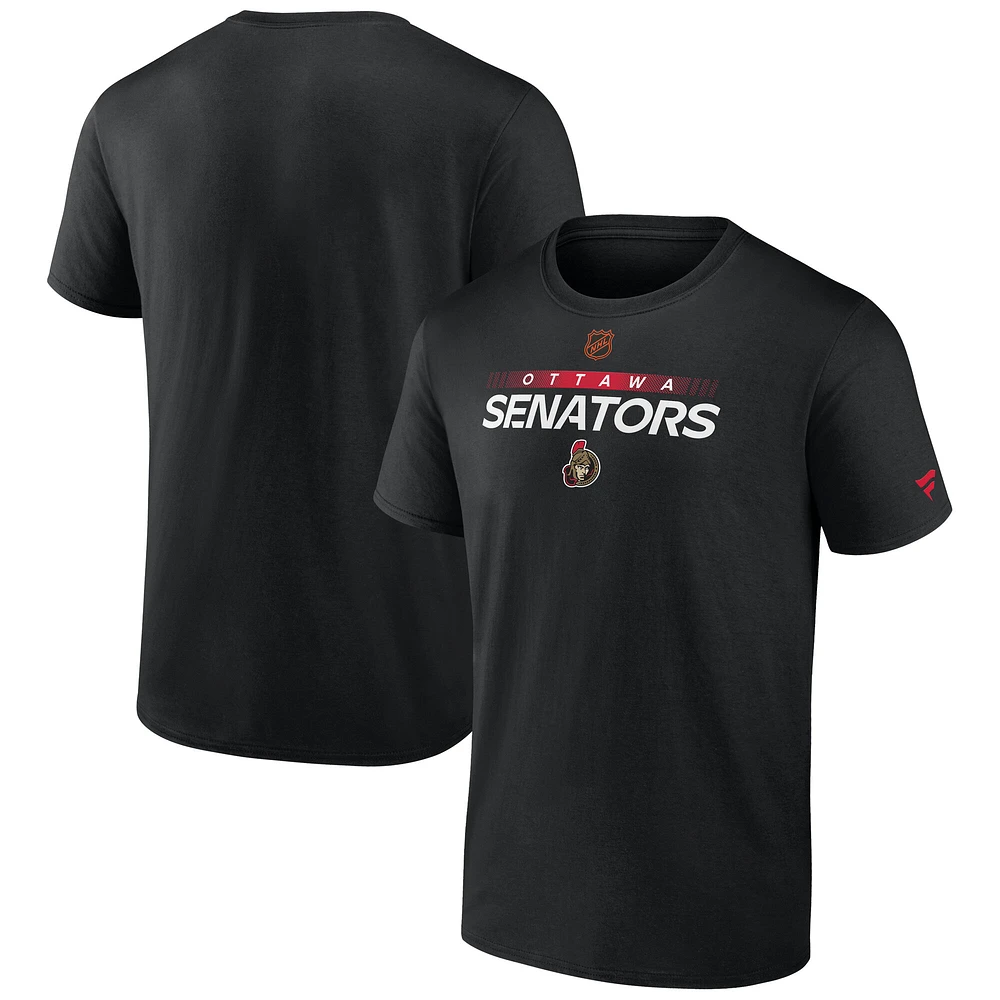 Men's Fanatics Black Ottawa Senators Special Edition 2.0 Authentic Pro T-Shirt