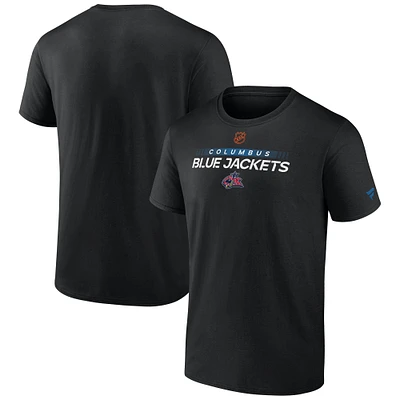 Men's Fanatics Black Columbus Blue Jackets Special Edition 2.0 Authentic Pro T-Shirt