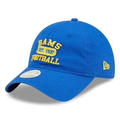 Women's New Era Royal Los Angeles Rams Formed 9TWENTY Adjustable Hat