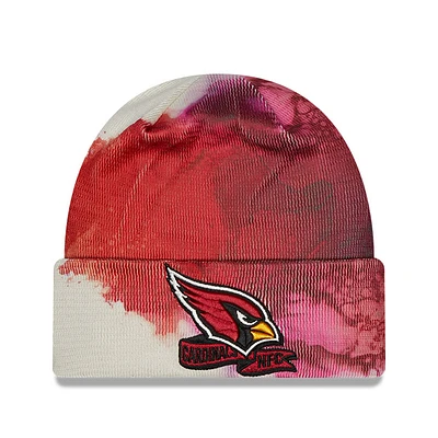 Men's New Era Cardinal Arizona Cardinals 2022 Sideline Ink Dye Cuffed Knit Hat