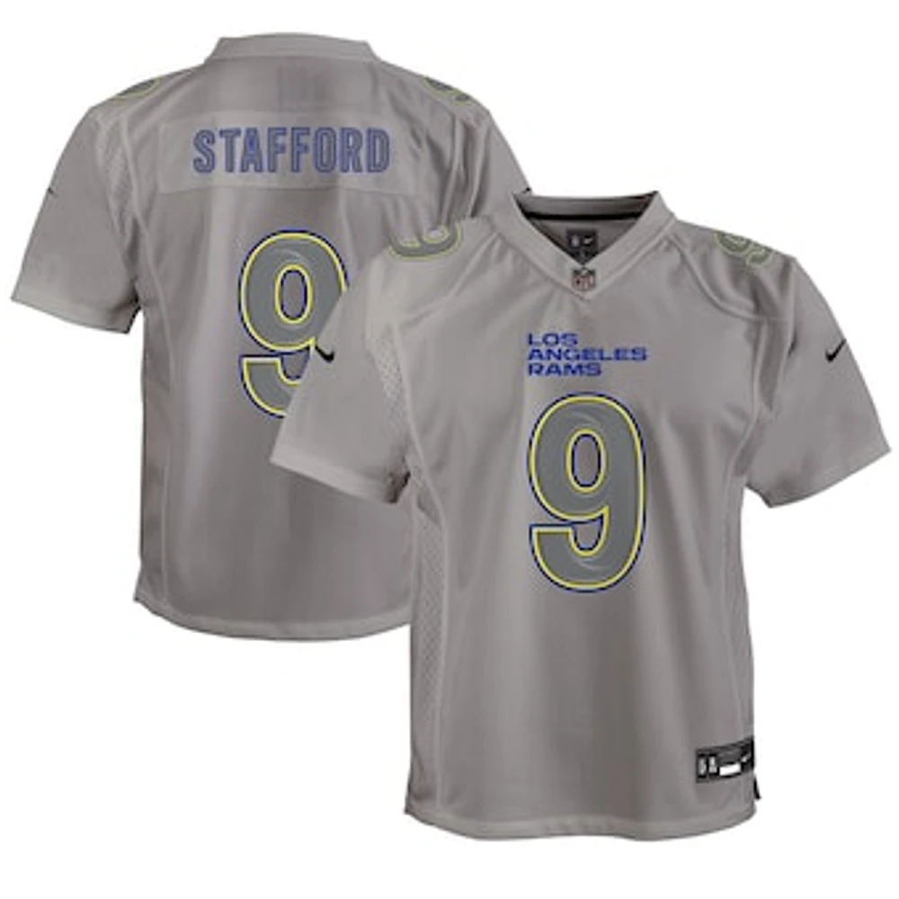 Youth Nike Matthew Stafford Gray Los Angeles Rams Atmosphere Game Jersey