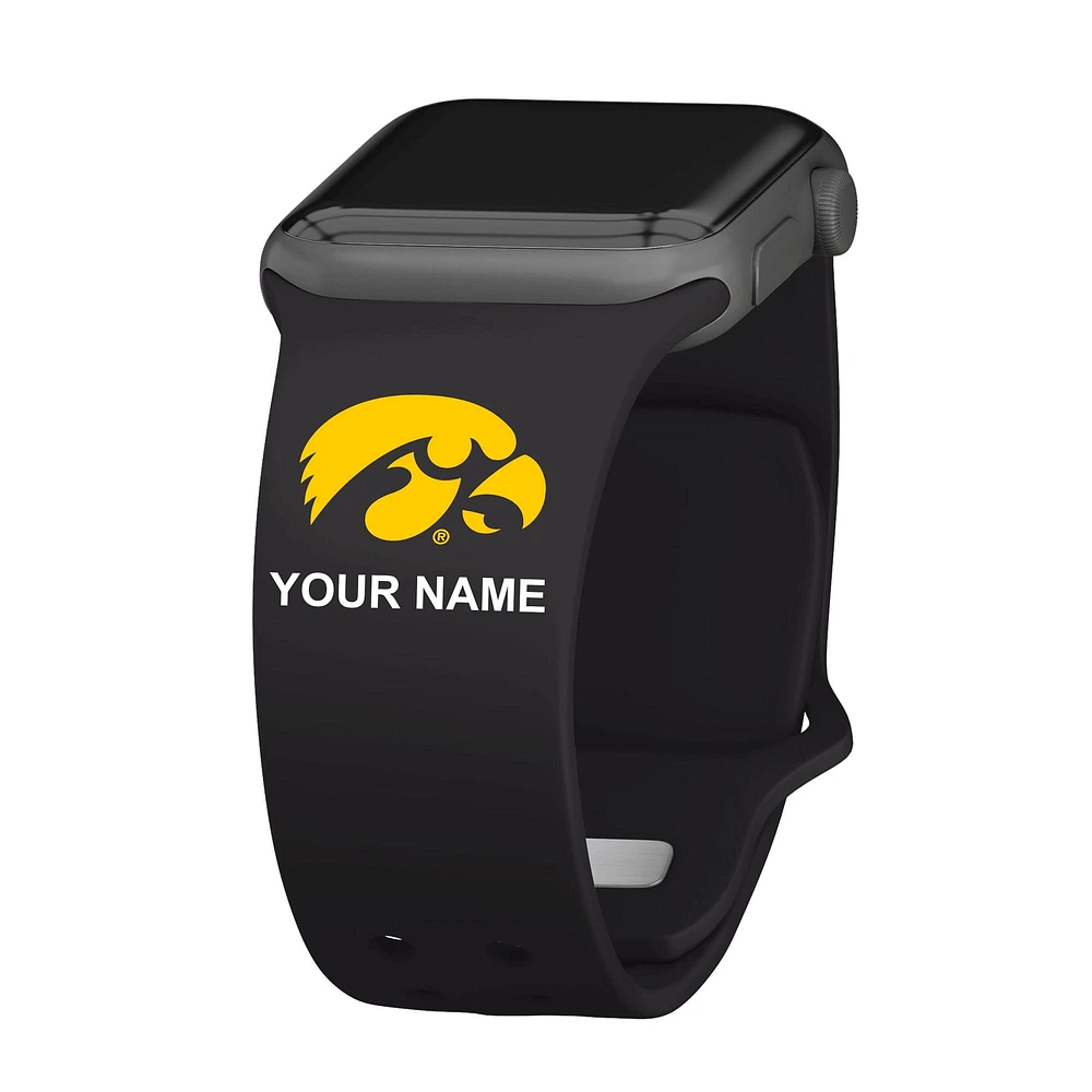 Iowa Hawkeyes Personalized Silicone Apple Watch Band