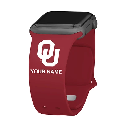 Oklahoma Sooners Personalized Silicone Apple Watch Band