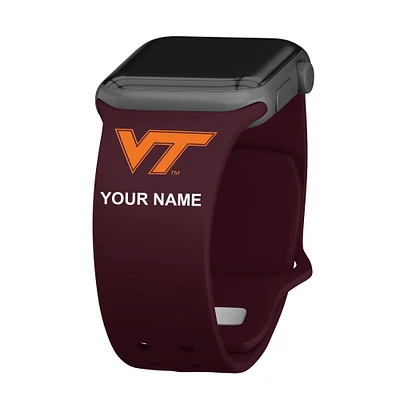 Virginia Tech Hokies Personalized Silicone Apple Watch Band
