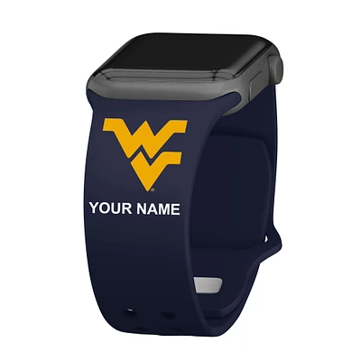 West Virginia Mountaineers Personalized Silicone Apple Watch Band