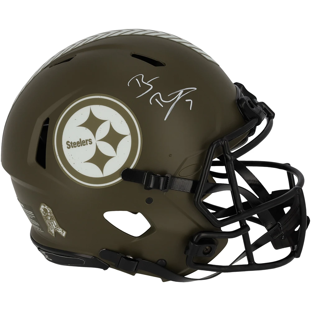 Ben Roethlisberger Pittsburgh Steelers Autographed Riddell 2022 Salute To Service Speed Authentic Helmet