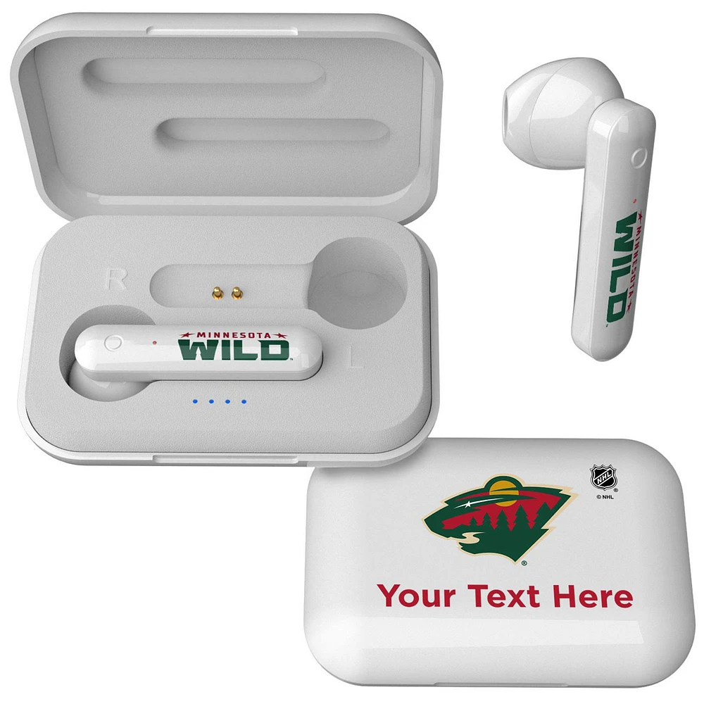 Minnesota Wild Personalized Insignia Design Wireless Earbuds