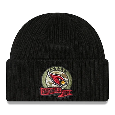 Youth New Era Black Arizona Cardinals 2022 Salute To Service Knit Hat