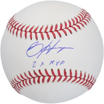 Bryce Harper Philadelphia Phillies Autographed Baseball with "2x MVP" Inscription