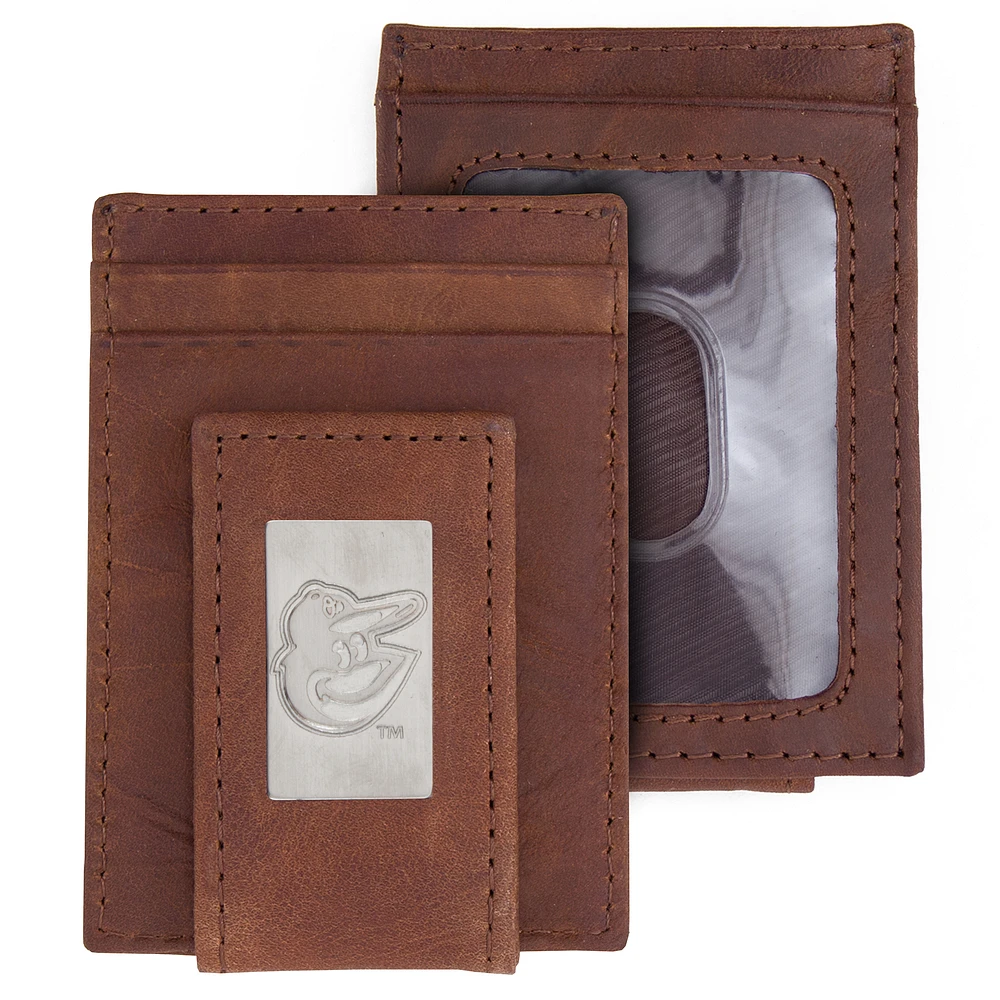 Baltimore Orioles Leather Front Pocket Wallet