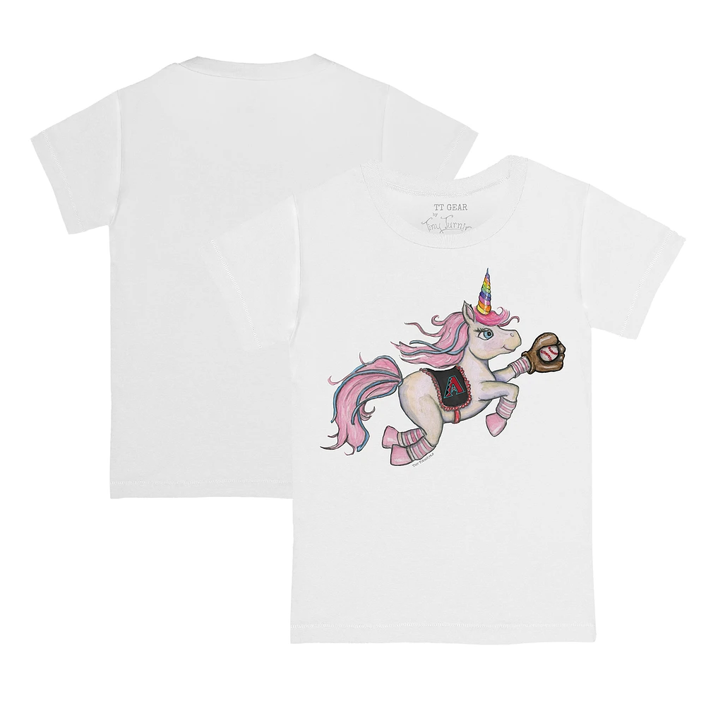 Youth Tiny Turnip White Arizona Diamondbacks Unicorn T-Shirt