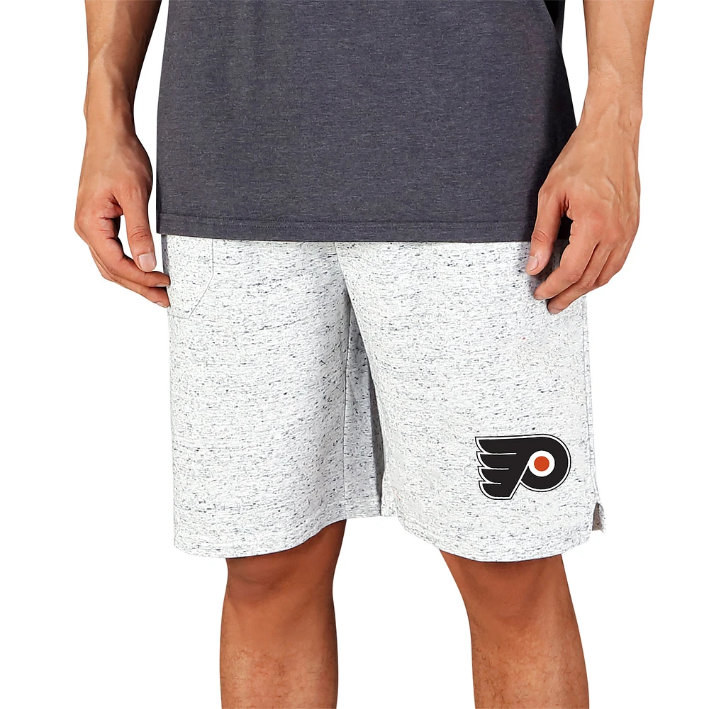 Men's Concepts Sport White/Charcoal Philadelphia Flyers Throttle Knit Jam Shorts