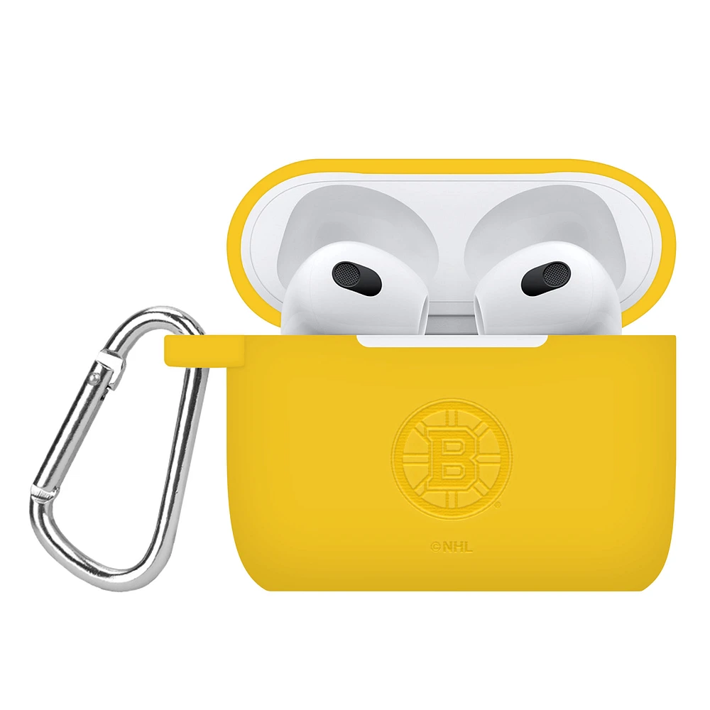 Boston Bruins Debossed Silicone AirPods 3 Case Cover