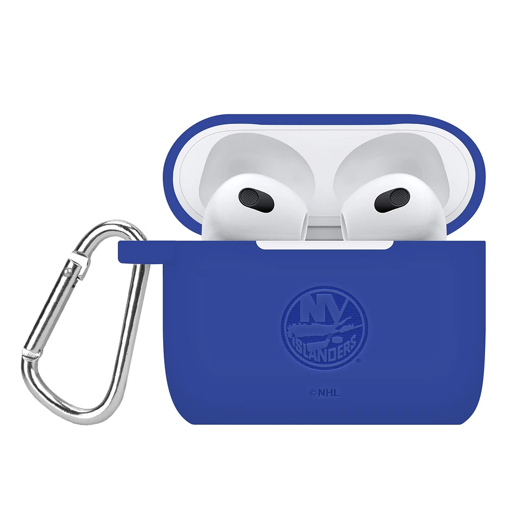 New York Islanders Debossed Silicone AirPods 3 Case Cover
