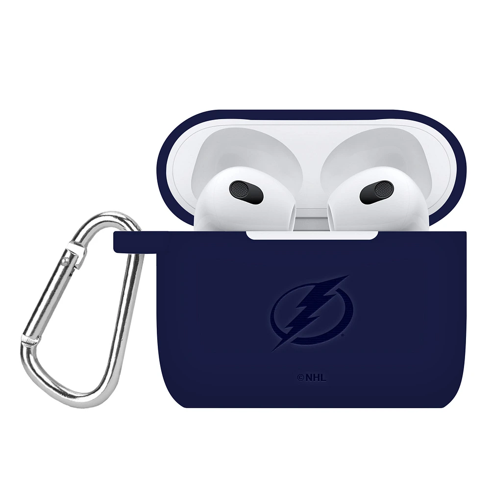 Tampa Bay Lightning Debossed Silicone AirPods 3 Case Cover