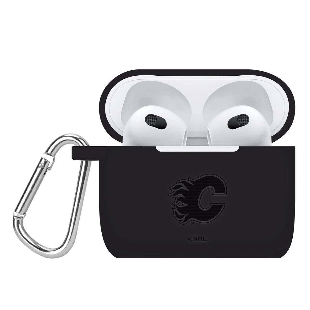 Calgary Flames Debossed Silicone AirPods 3 Case Cover