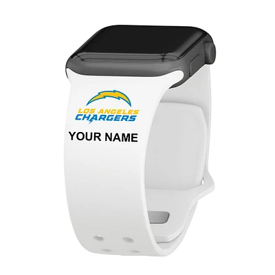 Los Angeles Chargers 38/40/41mm Personalized Silicone Apple Watch Band