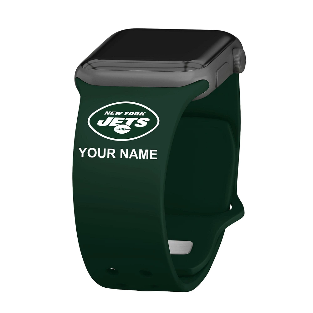 New York Jets 38/40/41mm Personalized Silicone Apple Watch Band