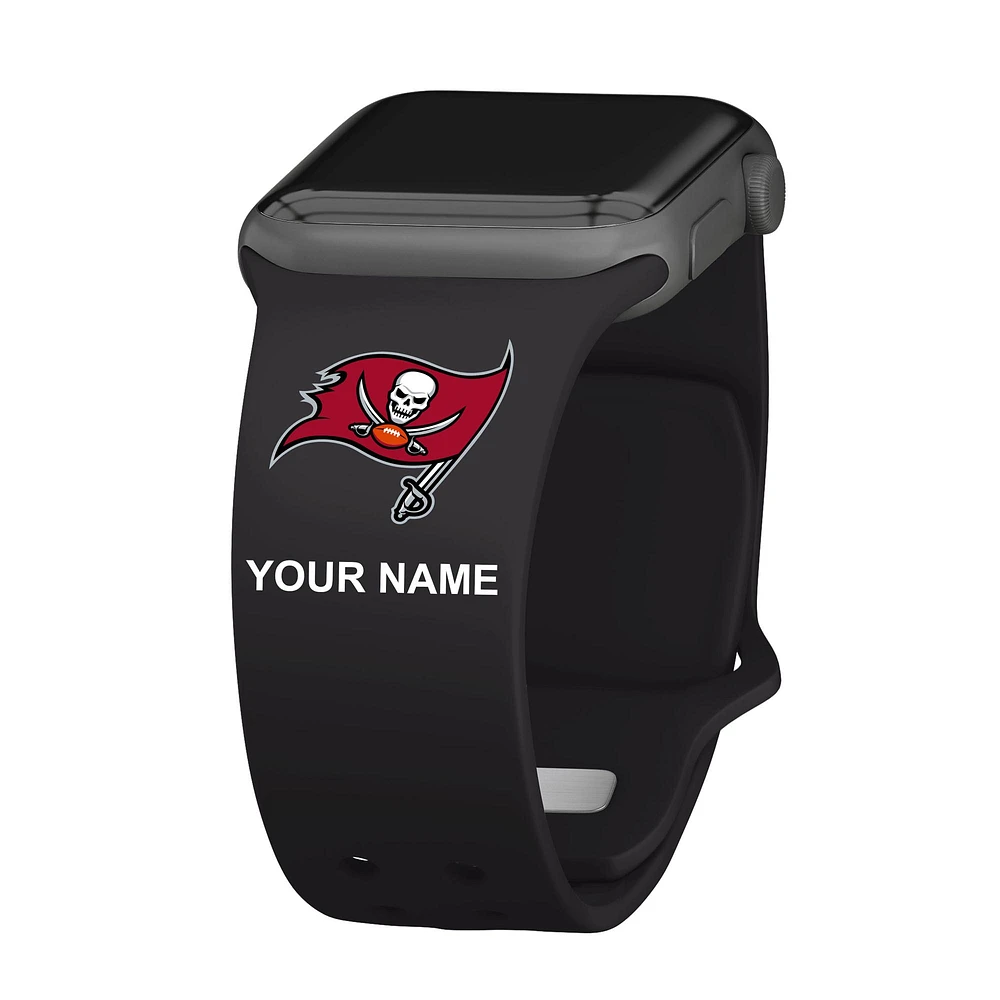 Tampa Bay Buccaneers 38/40/41mm Personalized Silicone Apple Watch Band