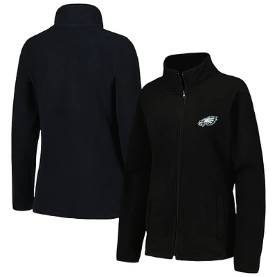 Women's Dunbrooke Black Philadelphia Eagles Hayden Polar Fleece Full-Zip Jacket
