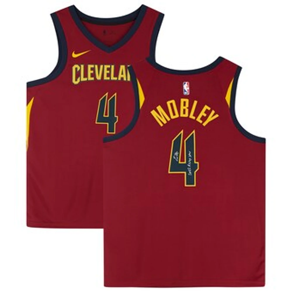 Evan Mobley Wine Cleveland Cavaliers Autographed Nike Icon Swingman Jersey with "2022 Rising Star" Inscription