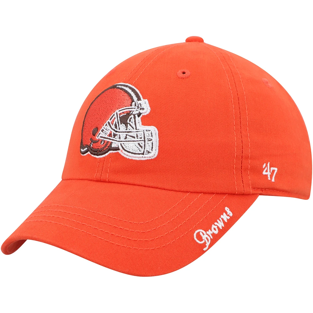 Women's '47 Cleveland Browns Miata Clean Up Primary Logo Adjustable Hat