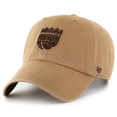 Men's '47 Tan Sacramento Kings Ballpark Clean Up Adjustable Hat