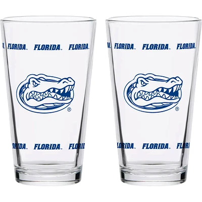 Florida Gators Two-Pack Knockout 16oz. Pint Glass Set