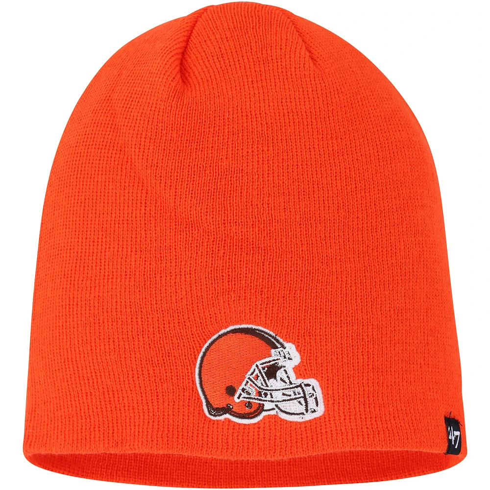 Men's '47 Orange Cleveland Browns Secondary Beanie