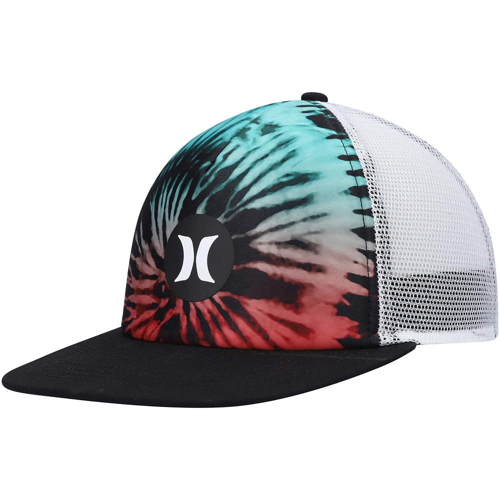 Men's Hurley Black/White Balboa Trucker Snapback Hat