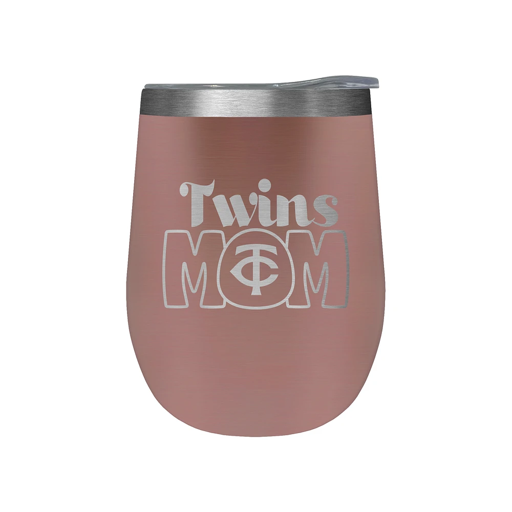 Minnesota Twins 10oz. Mom Rose Gold Wine Tumbler