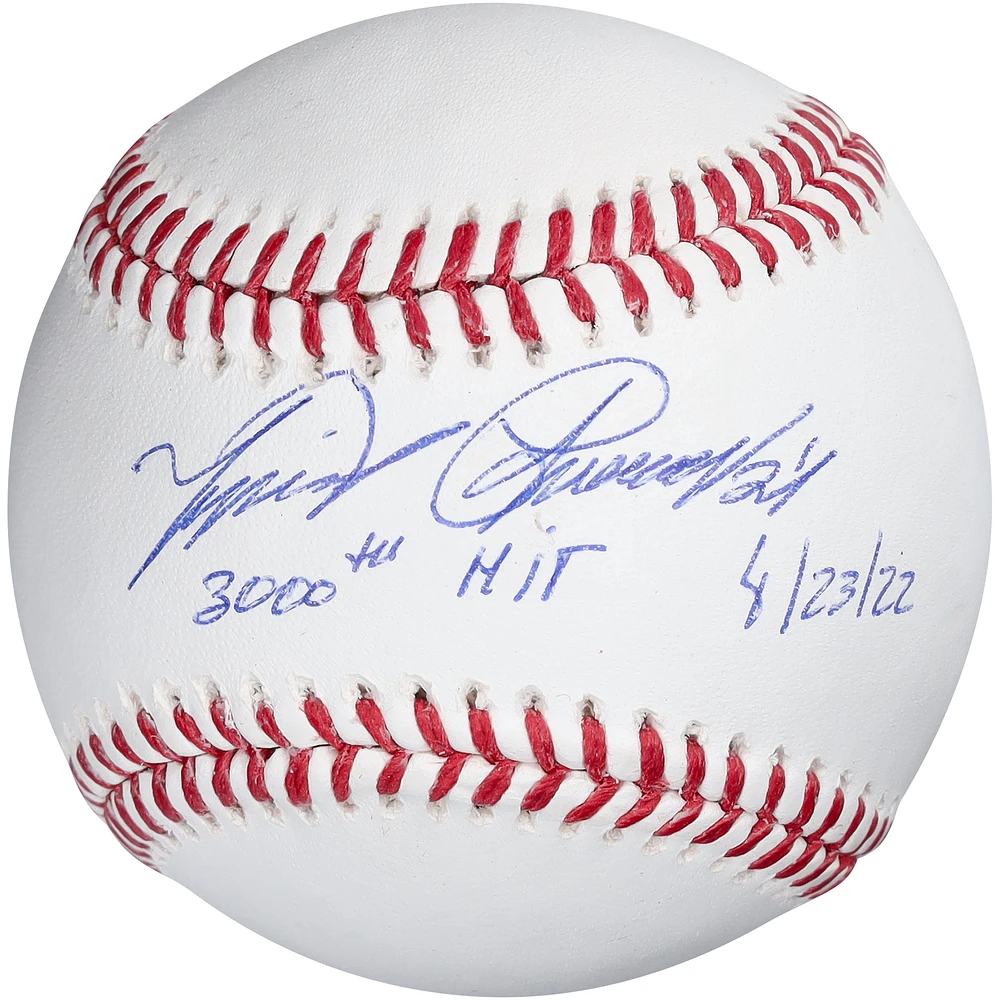 Miguel Cabrera Detroit Tigers Autographed Baseball with "3000th Hit" and "4-23-22" Inscriptions