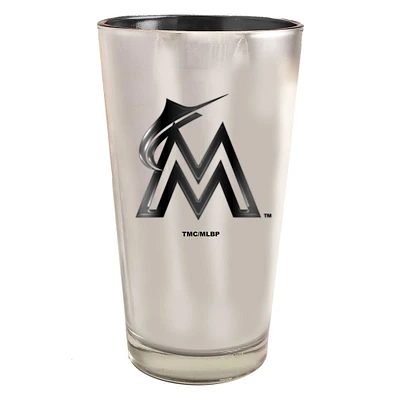 Miami Marlins 16oz. Electroplated Pint Glass