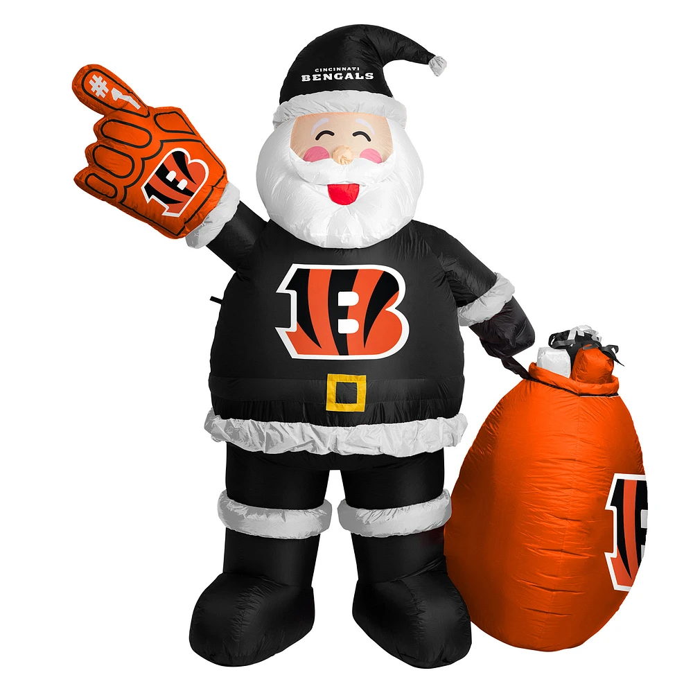 Cincinnati Bengals 7' Inflatable Santa