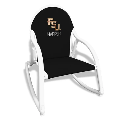 Children's Black Florida State Seminoles Personalized Rocking Chair