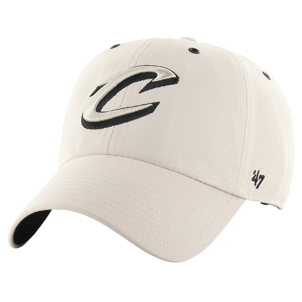 Men's '47 Cream Cleveland Cavaliers Lunar Clean Up Adjustable Hat