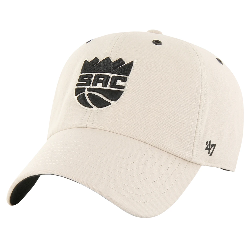 Men's '47 Cream Sacramento Kings Lunar Clean Up Adjustable Hat