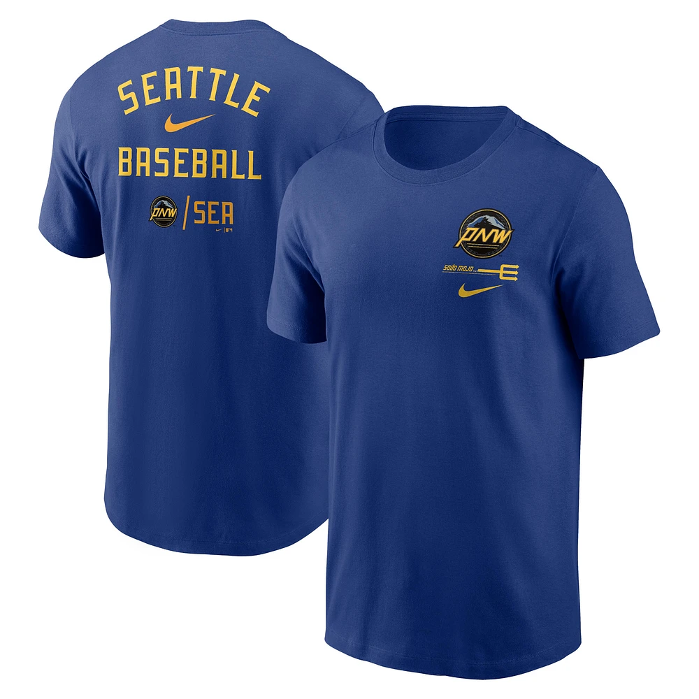 Men's Nike Royal Seattle Mariners City Connect Double T-Shirt