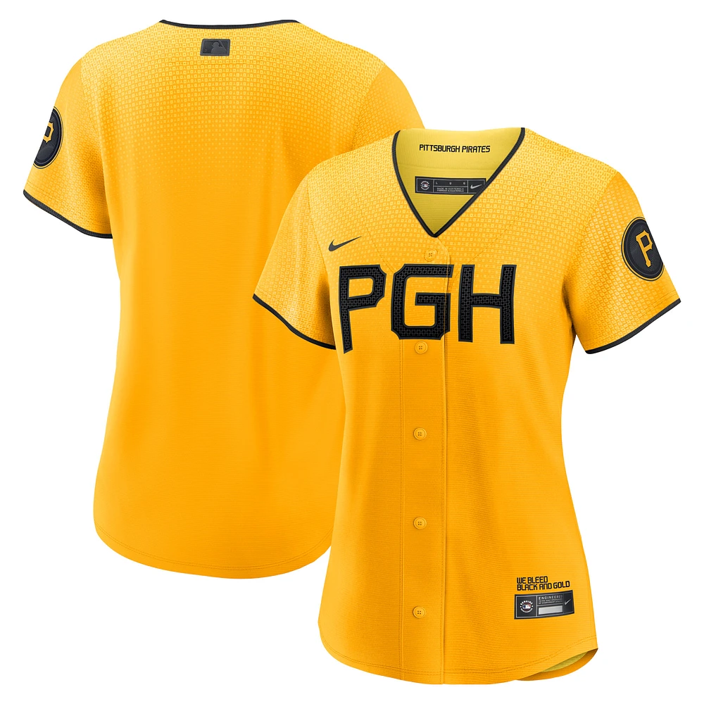 Women's Nike Gold Pittsburgh Pirates City Connect Replica Jersey