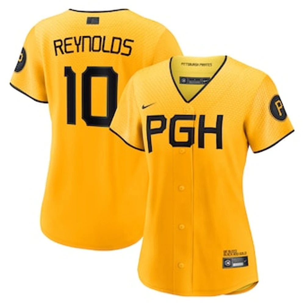 Women's Nike Bryan Reynolds Gold Pittsburgh Pirates City Connect Replica Player Jersey