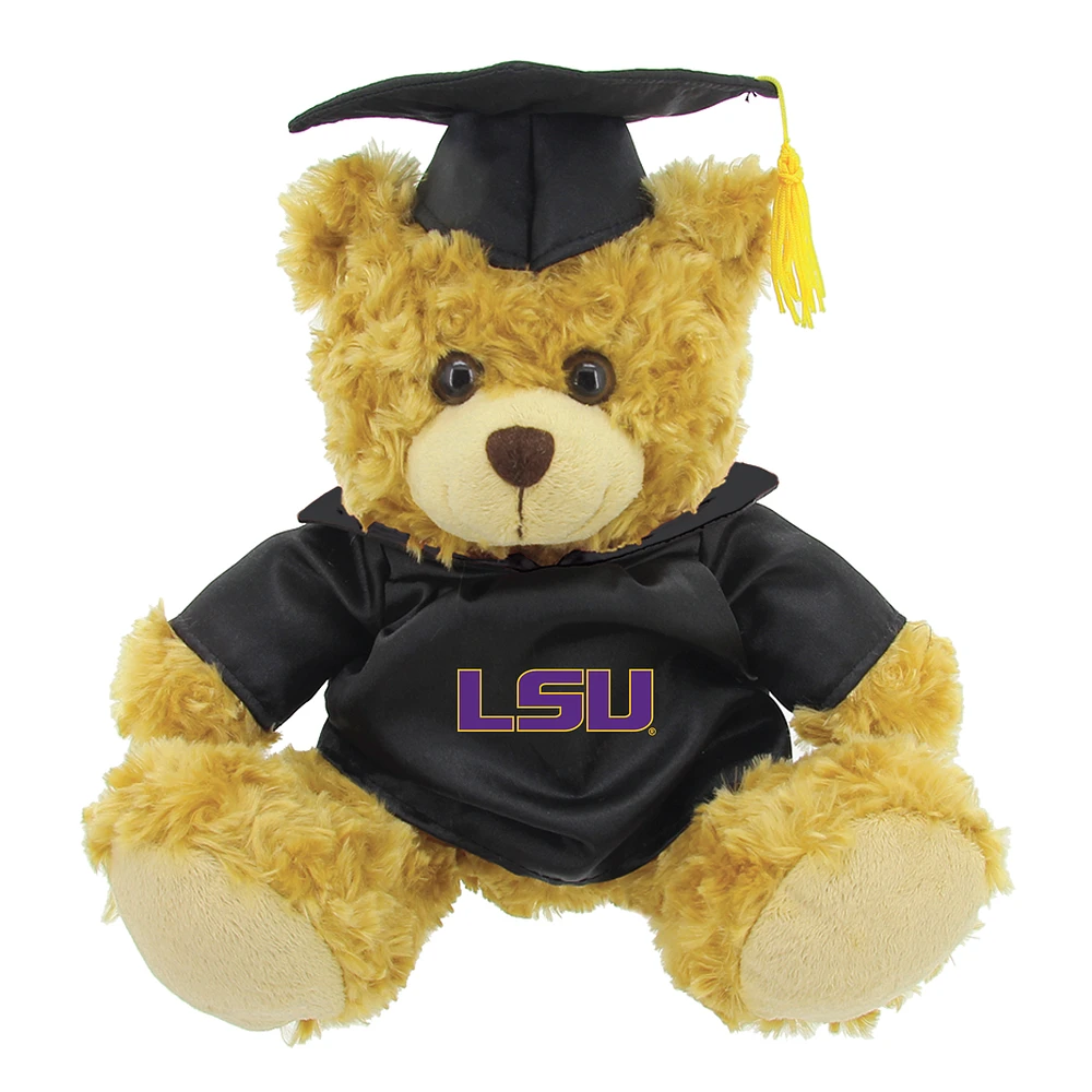 Purple/Brown LSU Tigers 12'' Graduation Plush Bear