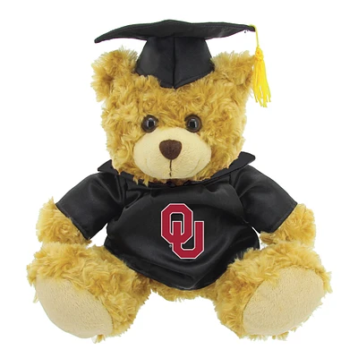 Crimson/Brown Oklahoma Sooners 12'' Graduation Plush Bear