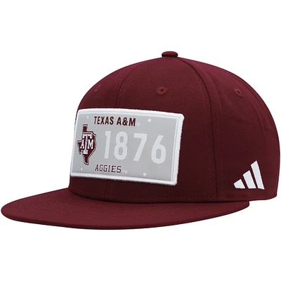 Men's adidas Maroon Texas A&M Aggies Established Snapback Hat