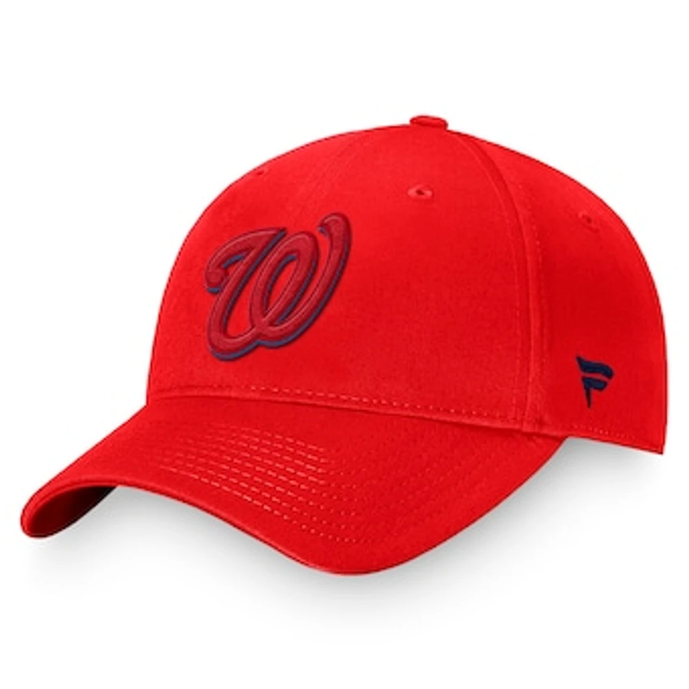 Men's Fanatics Red Washington Nationals Fundamental Shadow Snapback Hat