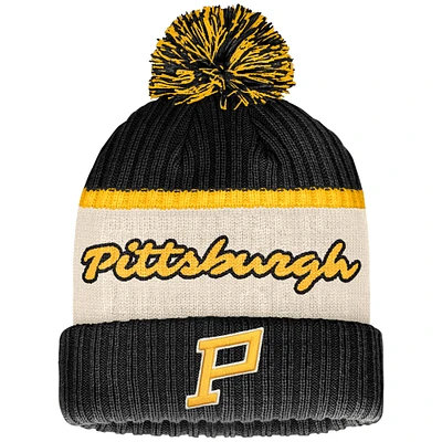 Men's Fanatics Black Pittsburgh Penguins 2023 NHL Winter Classic Cuffed Knit Hat with Pom