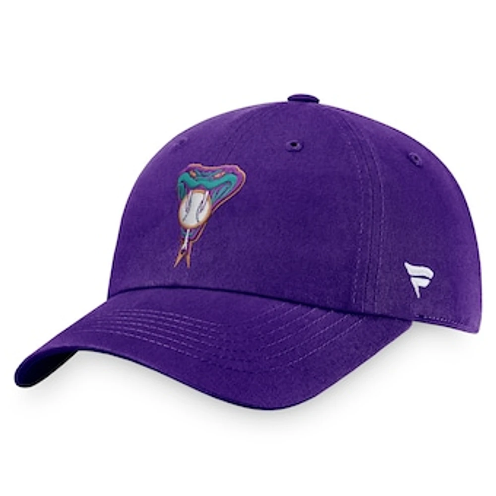 Men's Fanatics Purple Arizona Diamondbacks Cooperstown Collection Core Adjustable Hat