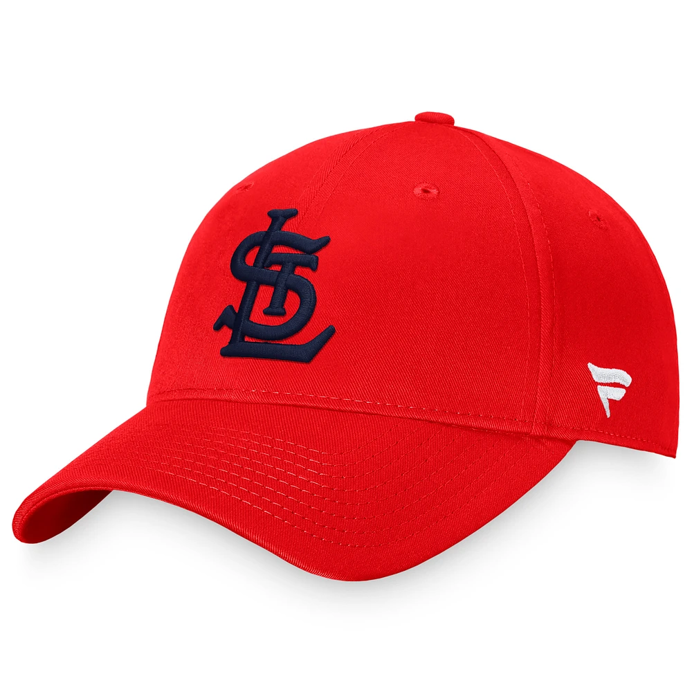 Men's Fanatics Red St. Louis Cardinals Cooperstown Collection Core Adjustable Hat